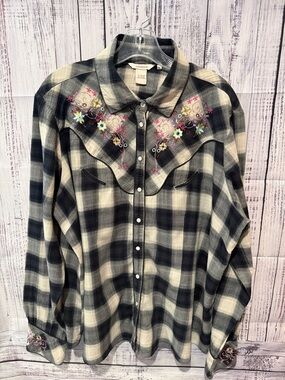 Sundance Western Snap-Front Shirt XL